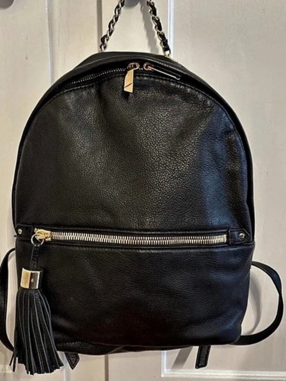 Margot Backpack in Black Leather